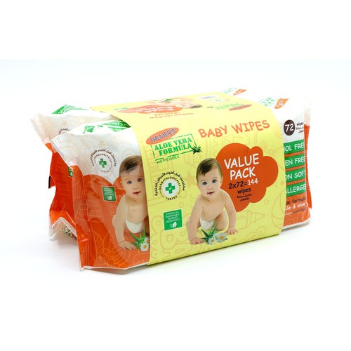 PALMER'S BABY WIPES 2X72'S 15%