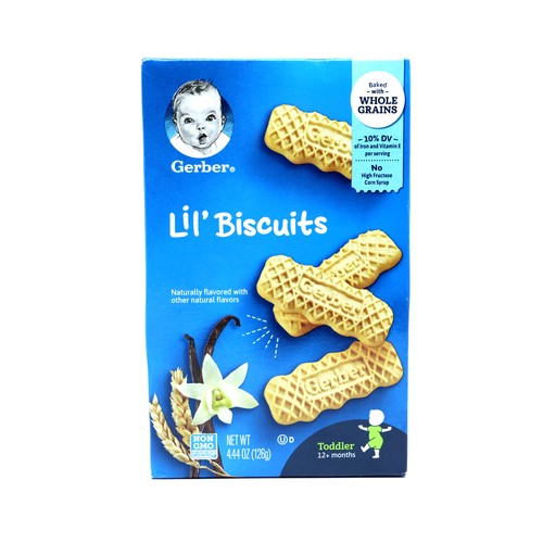 GERBER LIL BISCUITS 125G