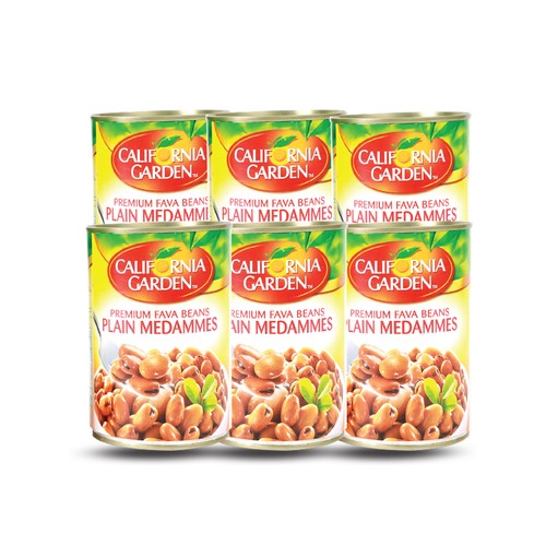 California Garden Premium Fava Beans Plain Medammes 5x450g