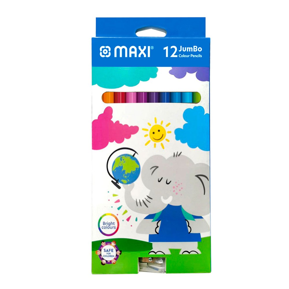 Maxi Jumbo Clr Pencils 12'S