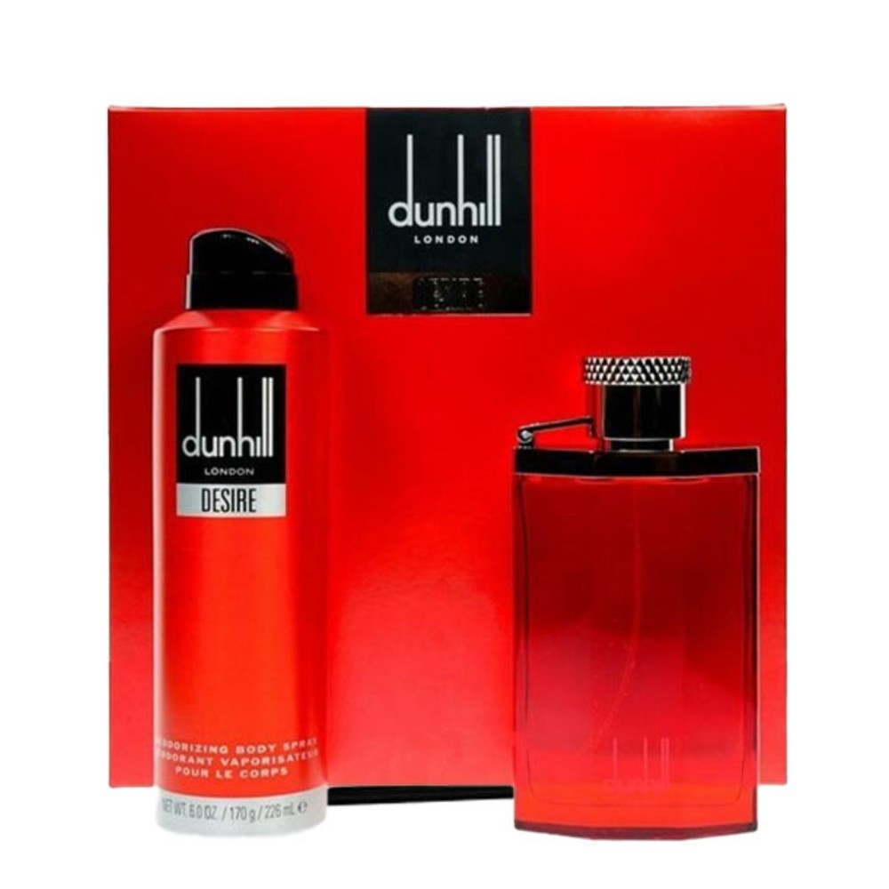 Dunhill Desire Red Perfume & Body Spray For Men Gift Set