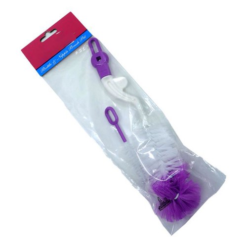 RUBBY BOTTLE BRUSH SET W/ HA