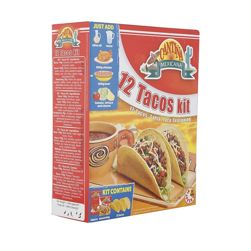 Cantina Mxn 12 Tacos Kit 325Gm
