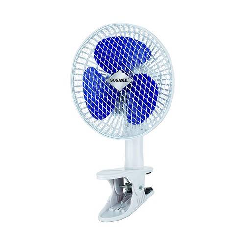 Sonashi 7 Inch Clip Desk Fan - Blue - SF8009C