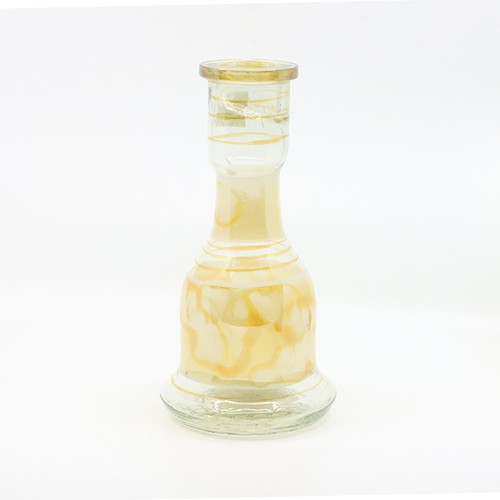 Empty Sisha Glass Gold/Silvr