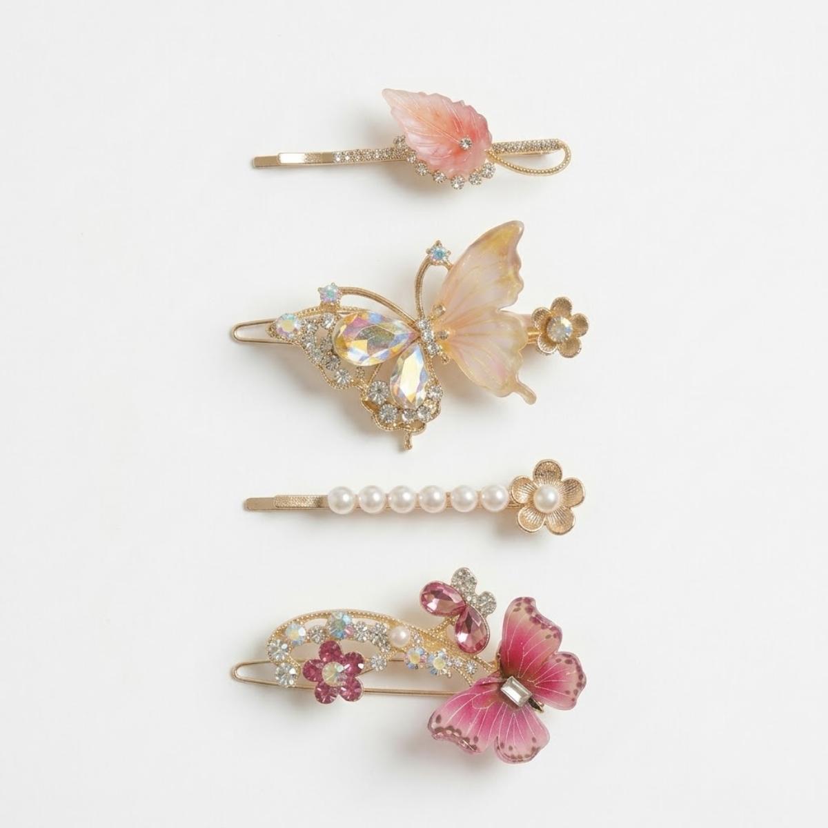 Hair Clip Crystal Set
