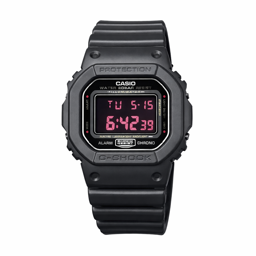 Casio G-Shock Casual Men's Digital Quartz Watch Black Dial, Black Strap - DW-5600MS-1DR