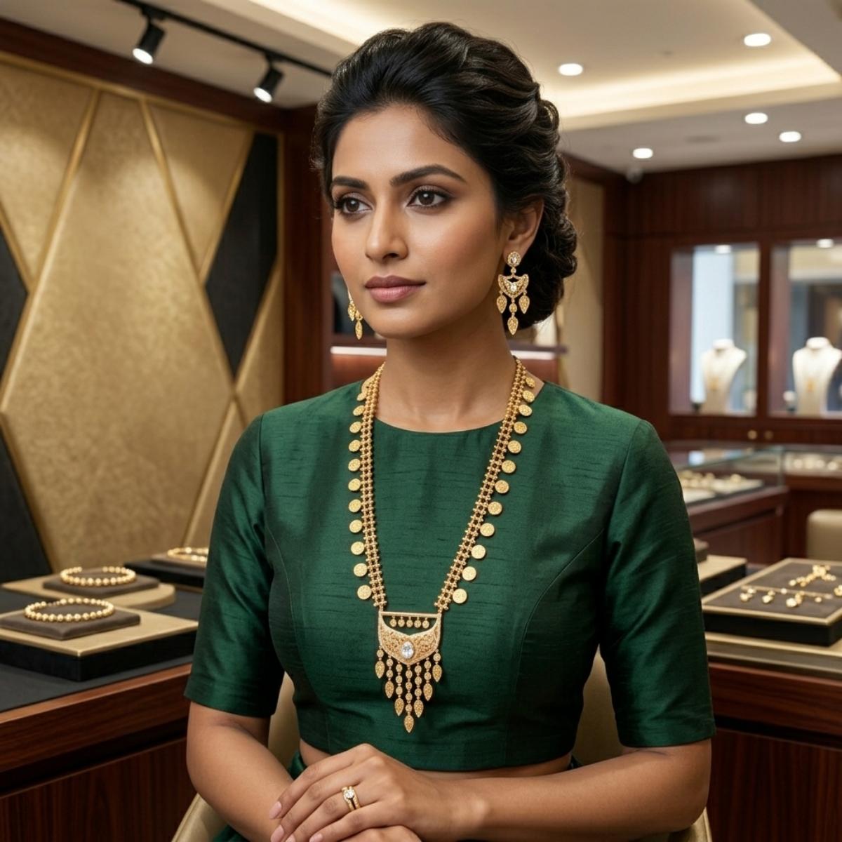 Golden Necklace Set