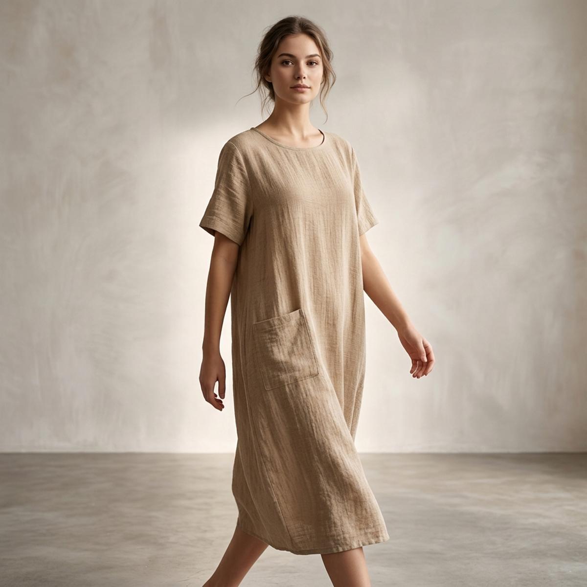 Ladies  Short Dress Plain