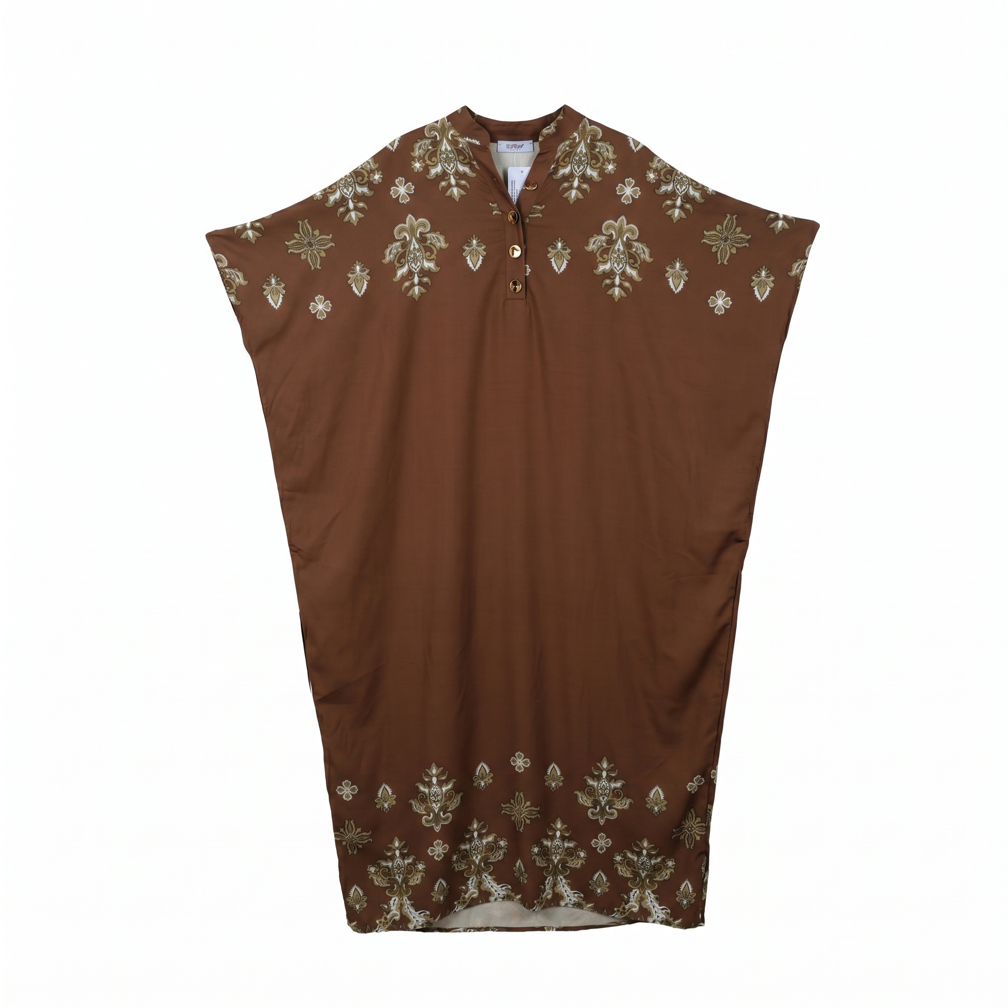 Ladies Casual Long Dress-Brown