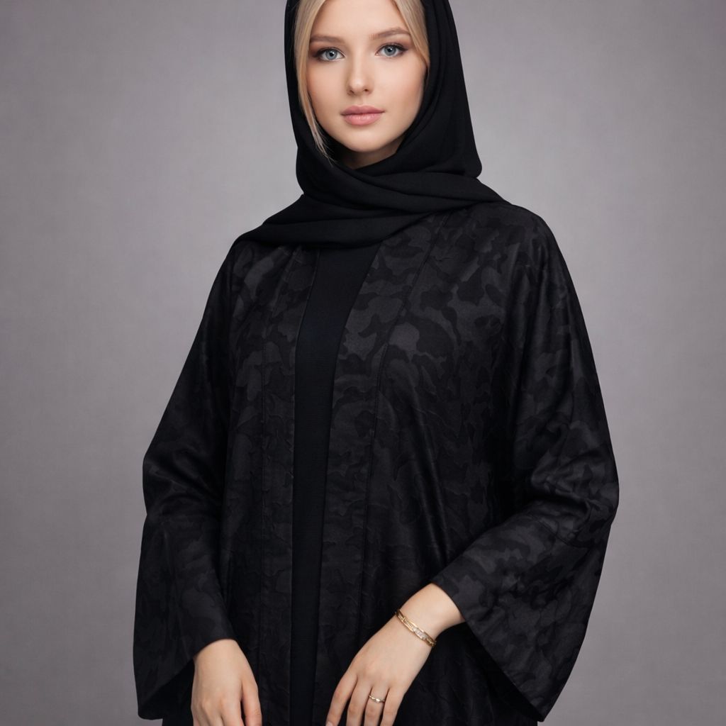 Ladies Abaya Black-XL