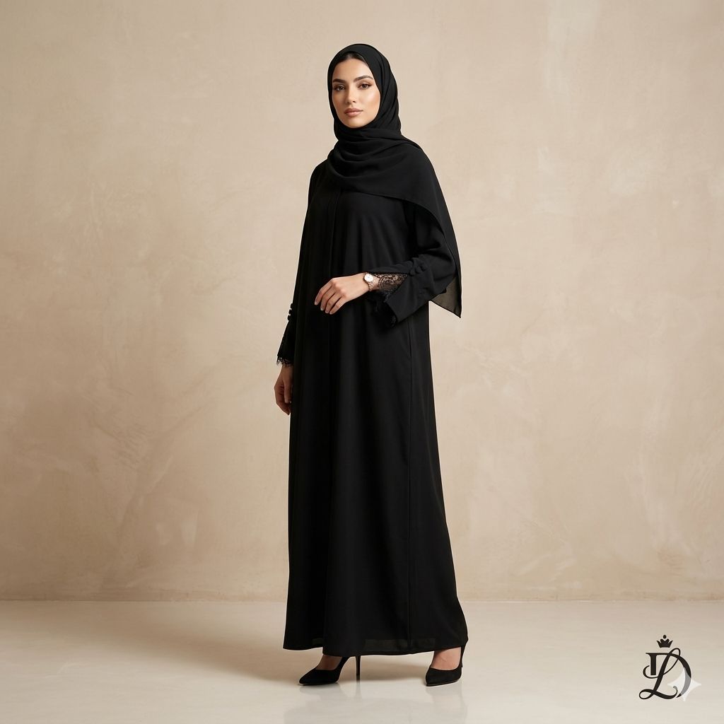 Ladies Abaya Black-L