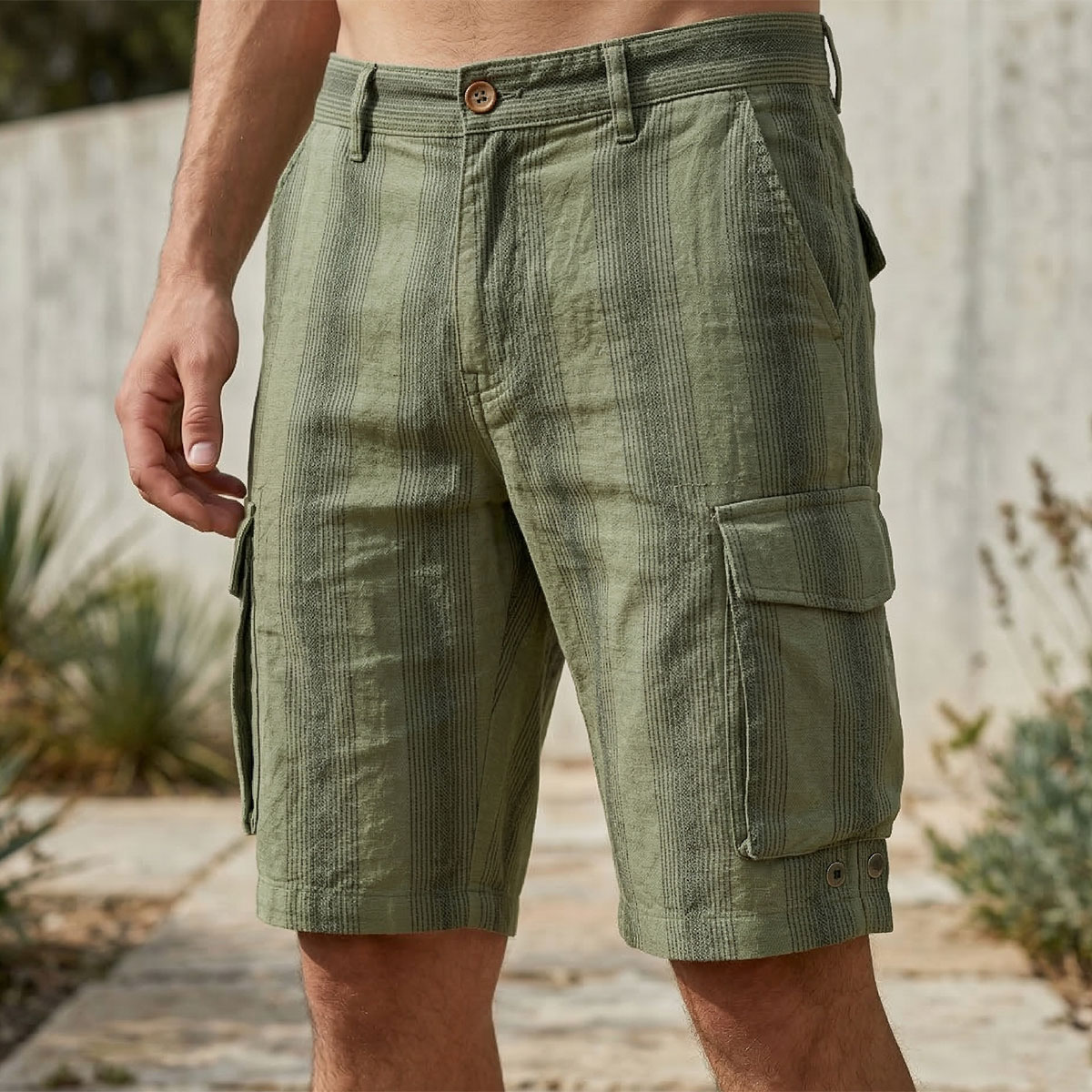 Mens Cargo Bermuda-Green-32
