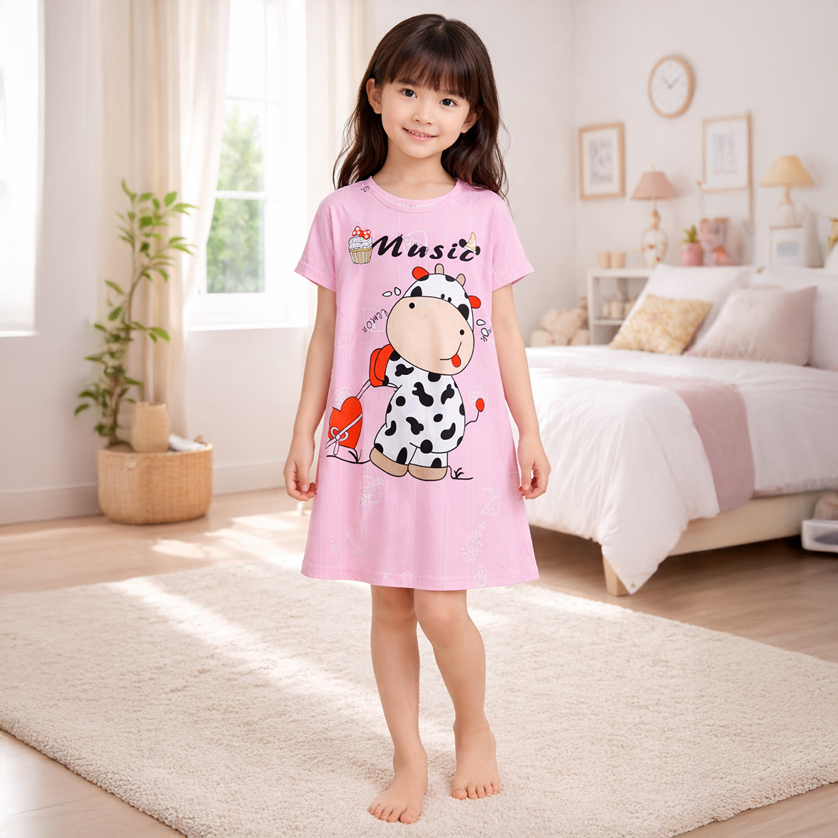Girls Midi Gown-16Y-Pink