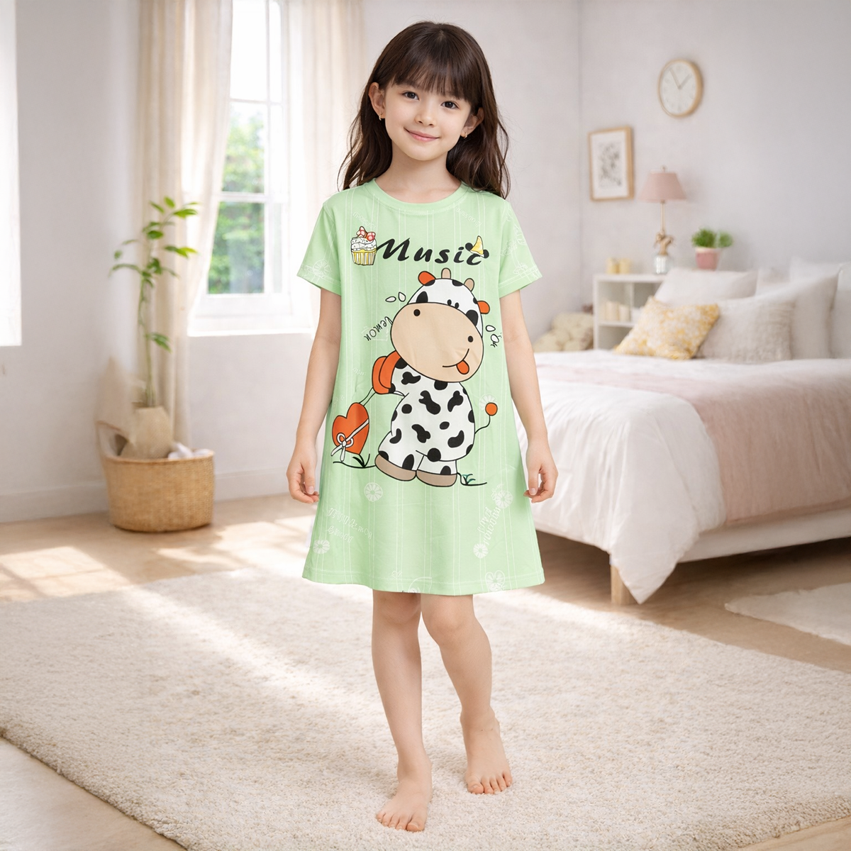 Girls Midi Gown-16Y-Green