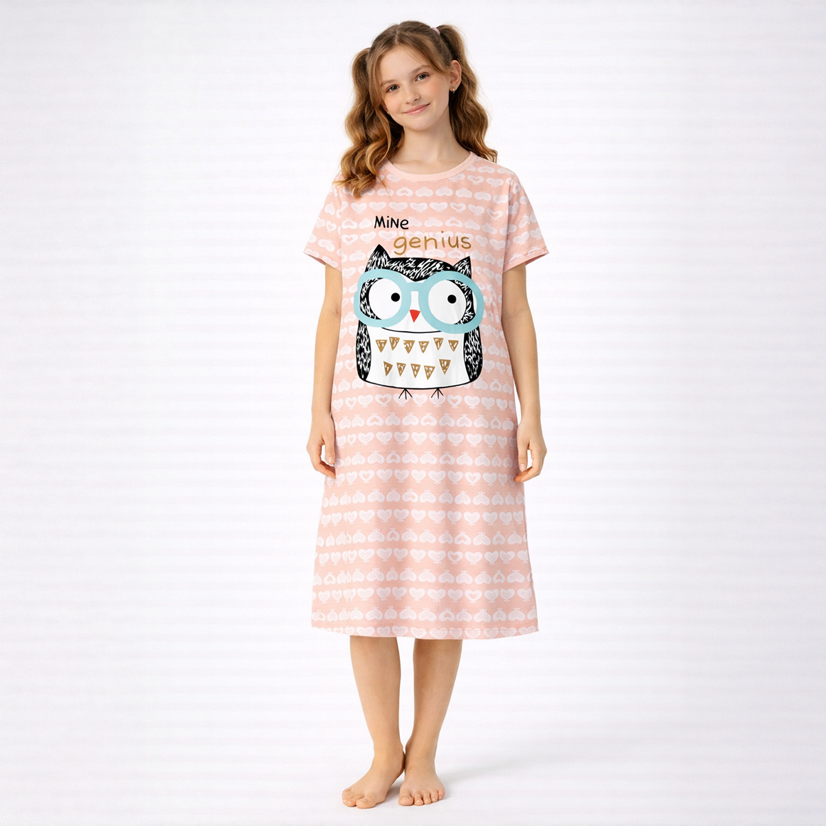 Girls Midi Gown-Pink-16Y