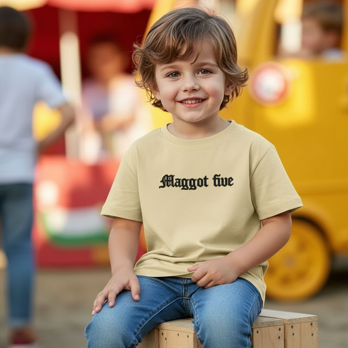 Boys T-Shirt-Beige