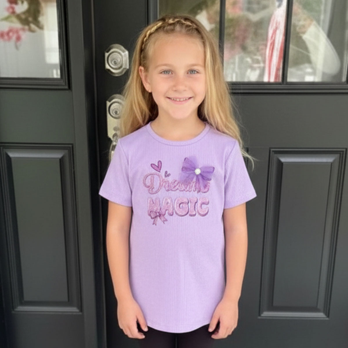 Girls "Dream Magic" T-Shirt Assorted Colors-Purple