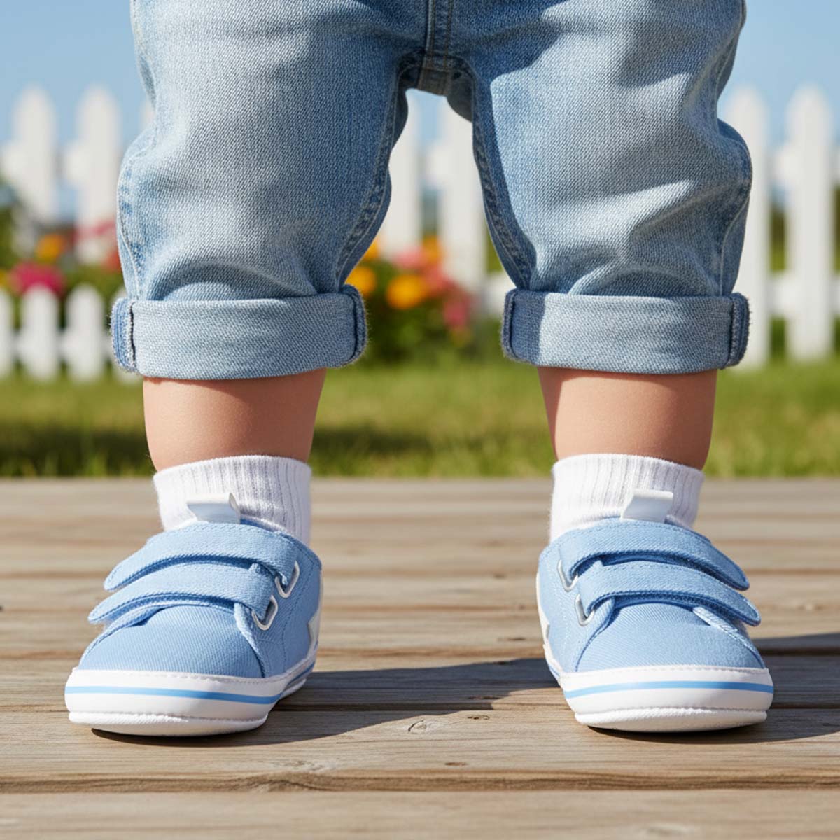 Baby Canvas Sneakers Blue-Blue