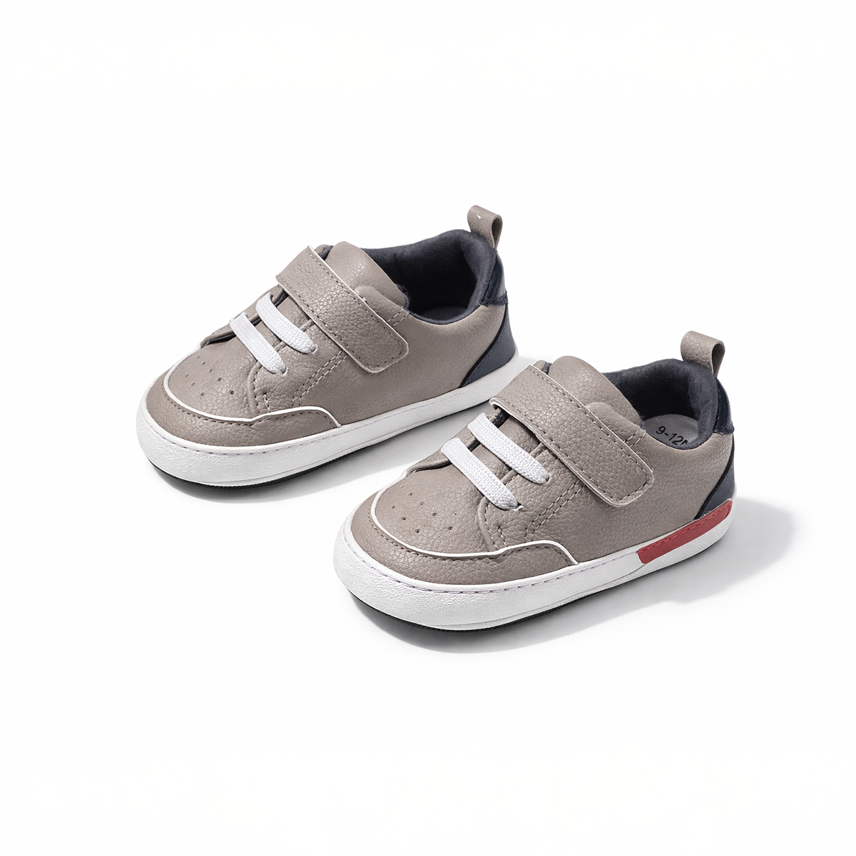 Boys Shoes-Grey-3-6-9-12 Month