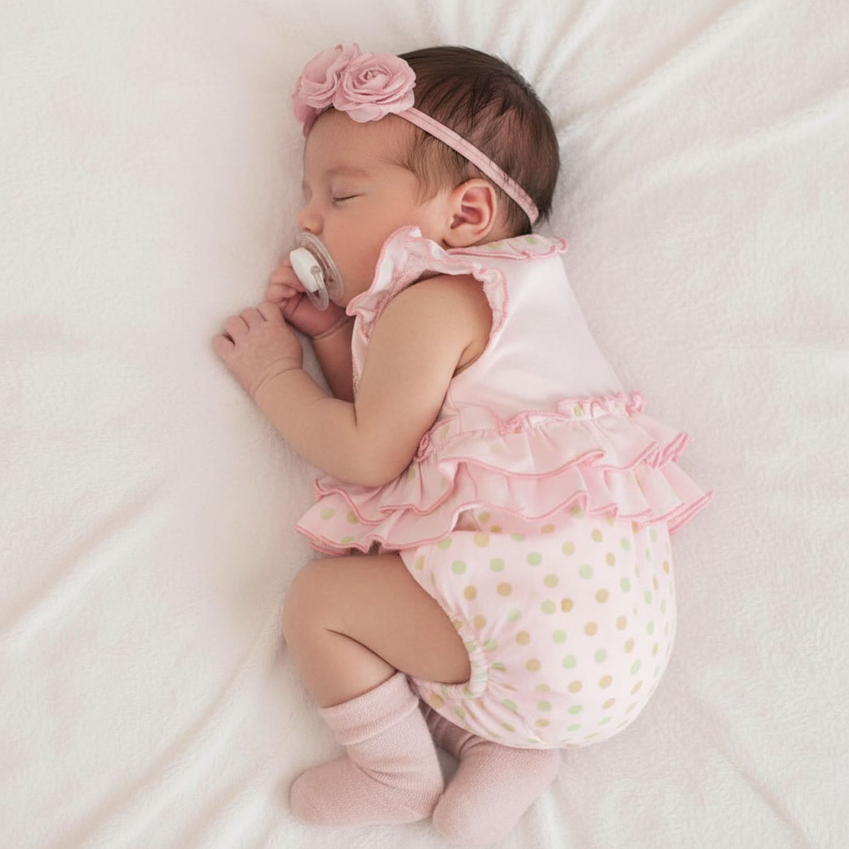Girls Shorts Romper-Pink