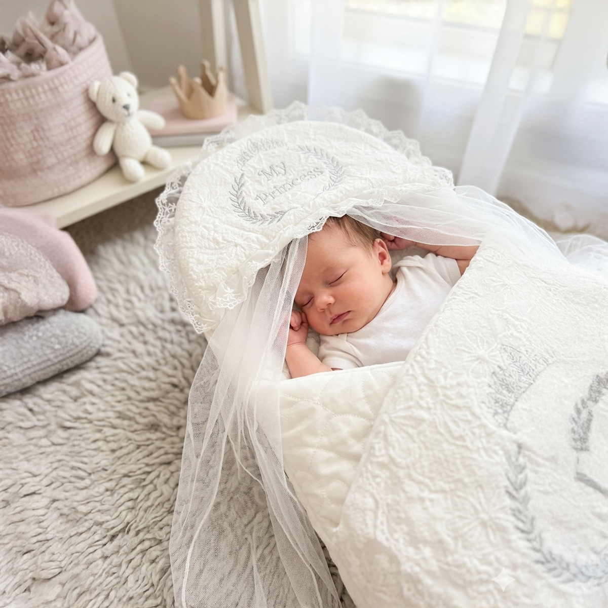Baby Sleeping Bag-White