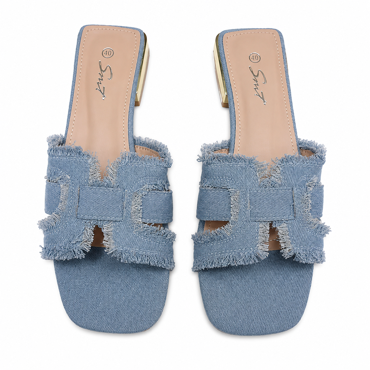 Ladies Slipper-Light Blue-39
