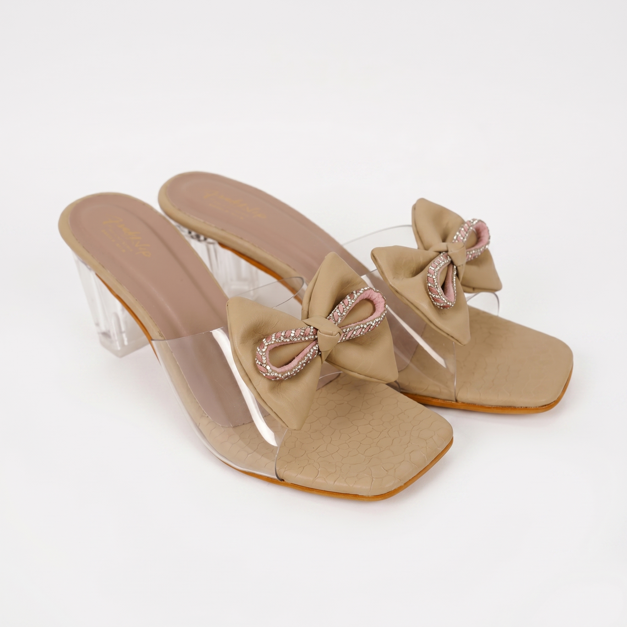 Ladies Slipper Flat-Khaki-38