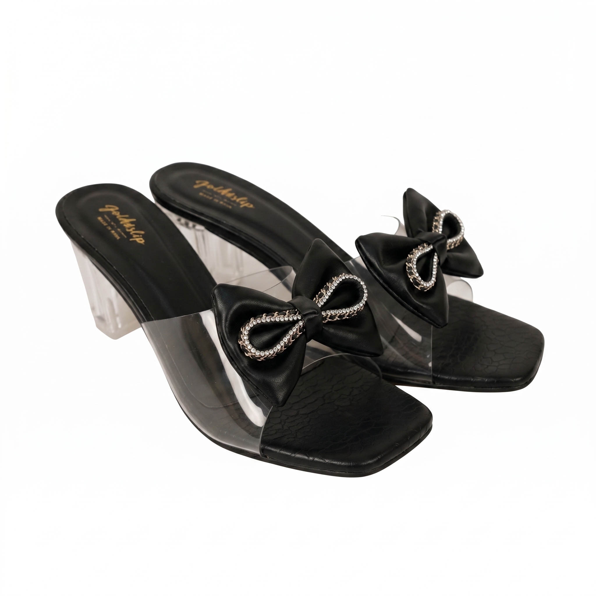 Ladies Slipper Flat-Black-37