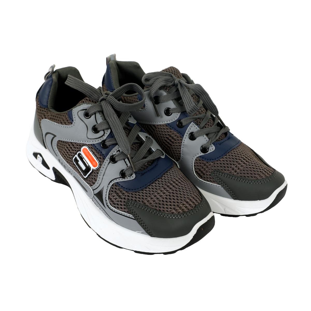 Mens Sneaker Shoes With Lace-Light Grey-40