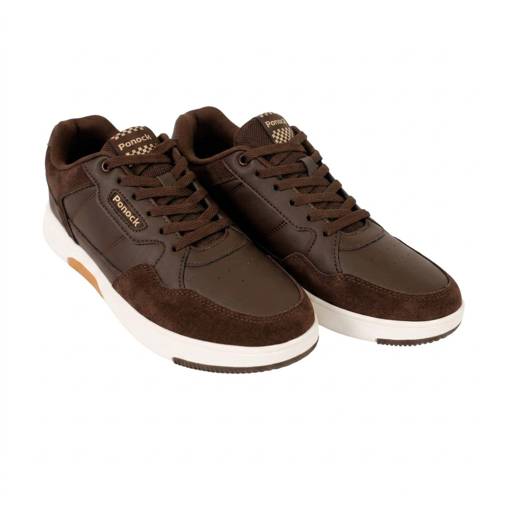 Men’s Casual Sneakers-Coffee-44