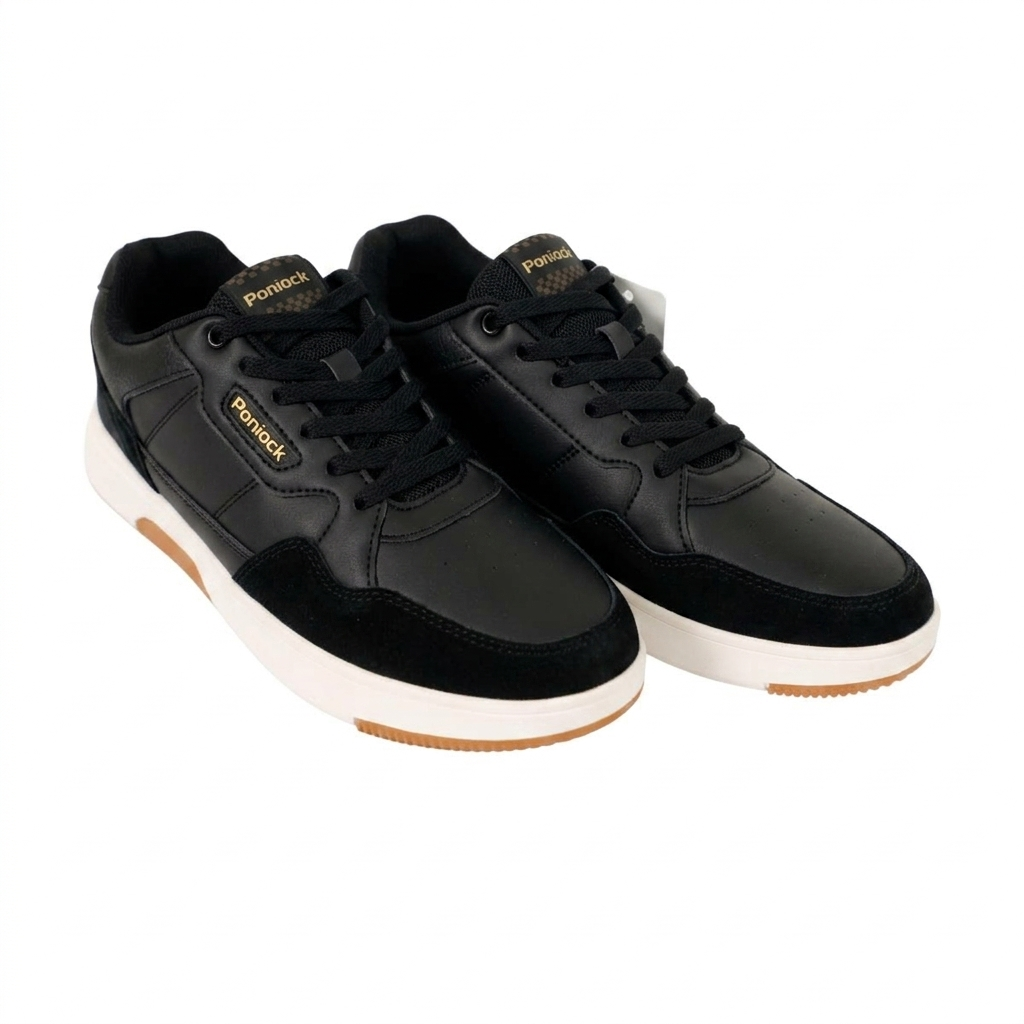 Men’s Casual Sneakers-Black-45