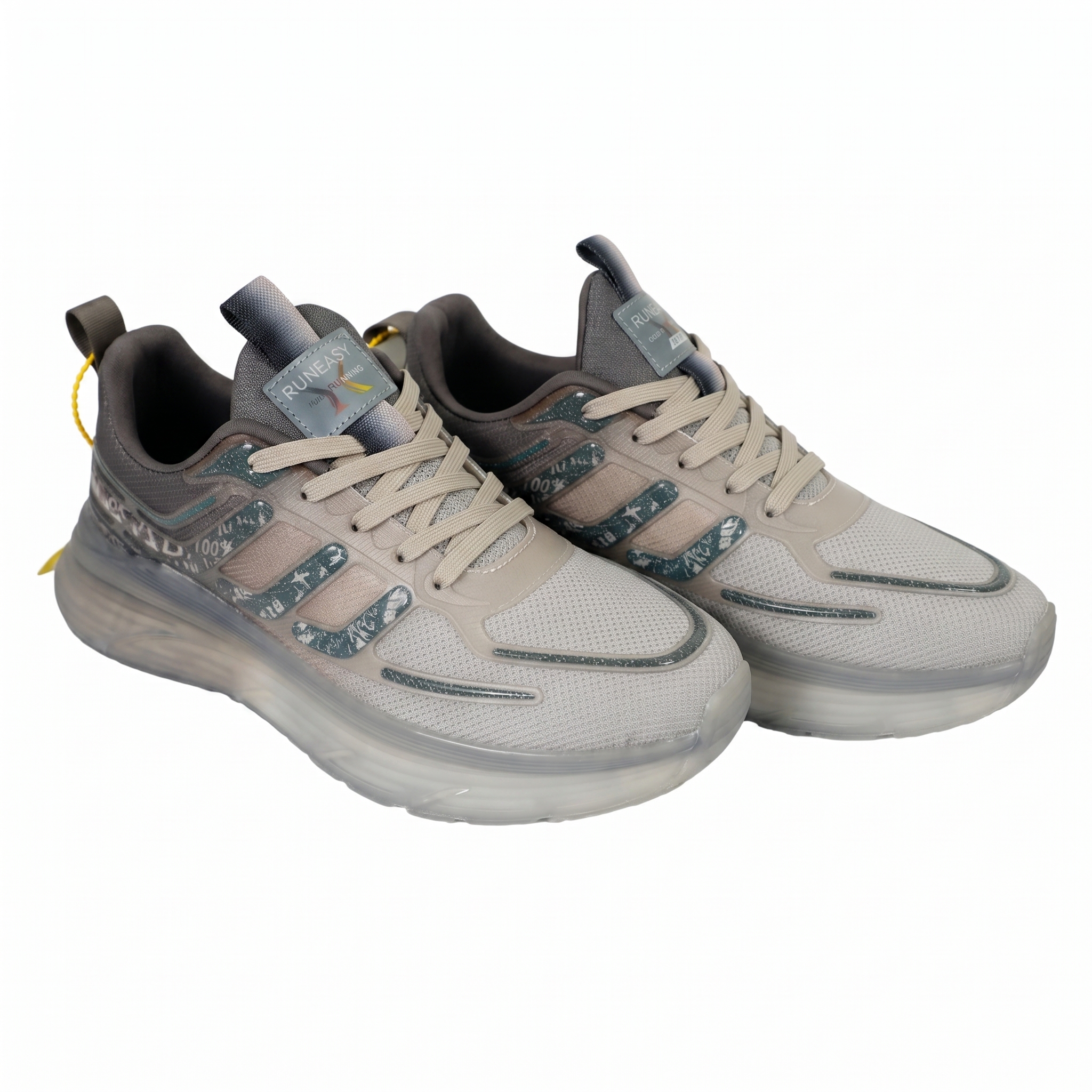 Men’s Running Sneakers-Grey-40