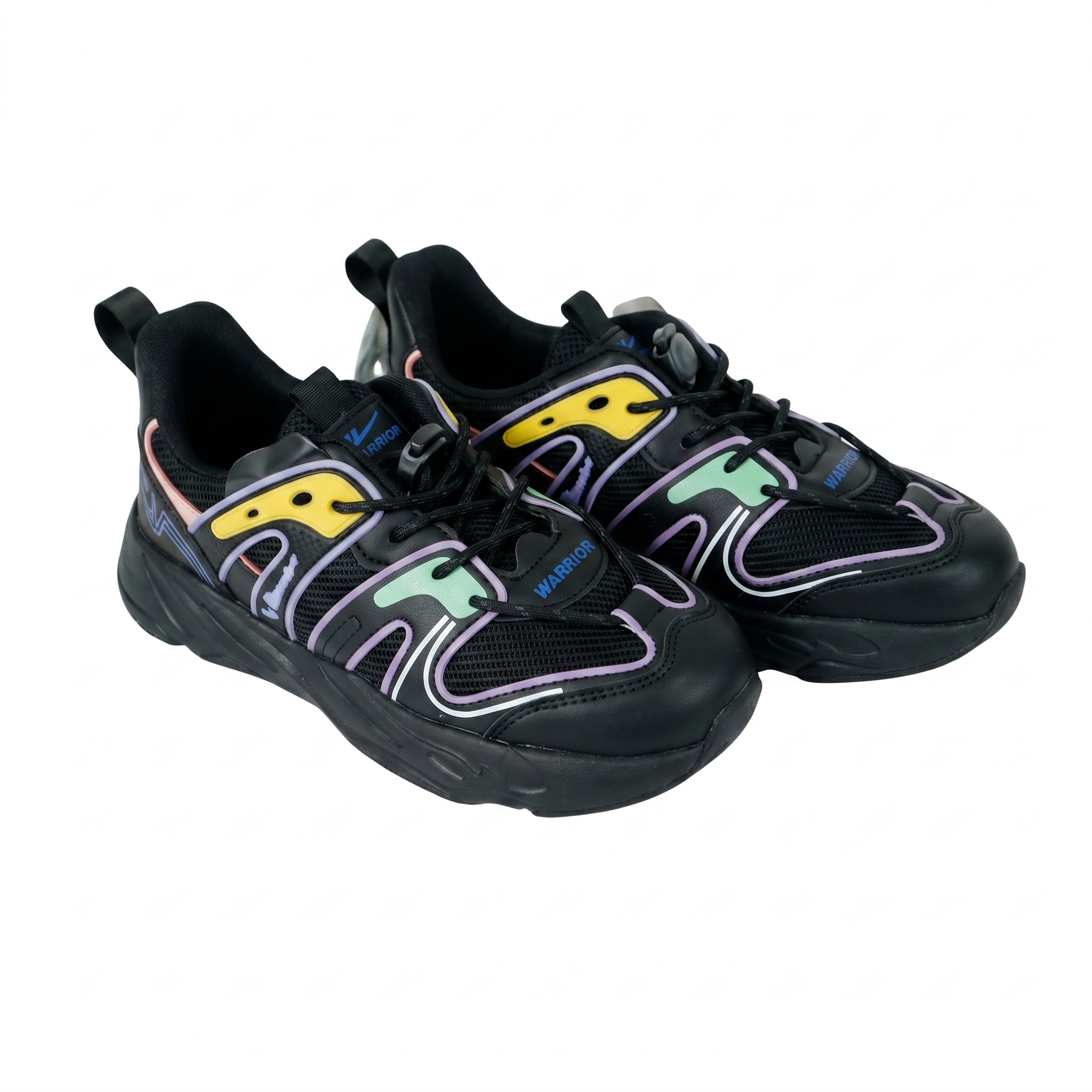 Girls Casual Fashion Sneakers-Black-35
