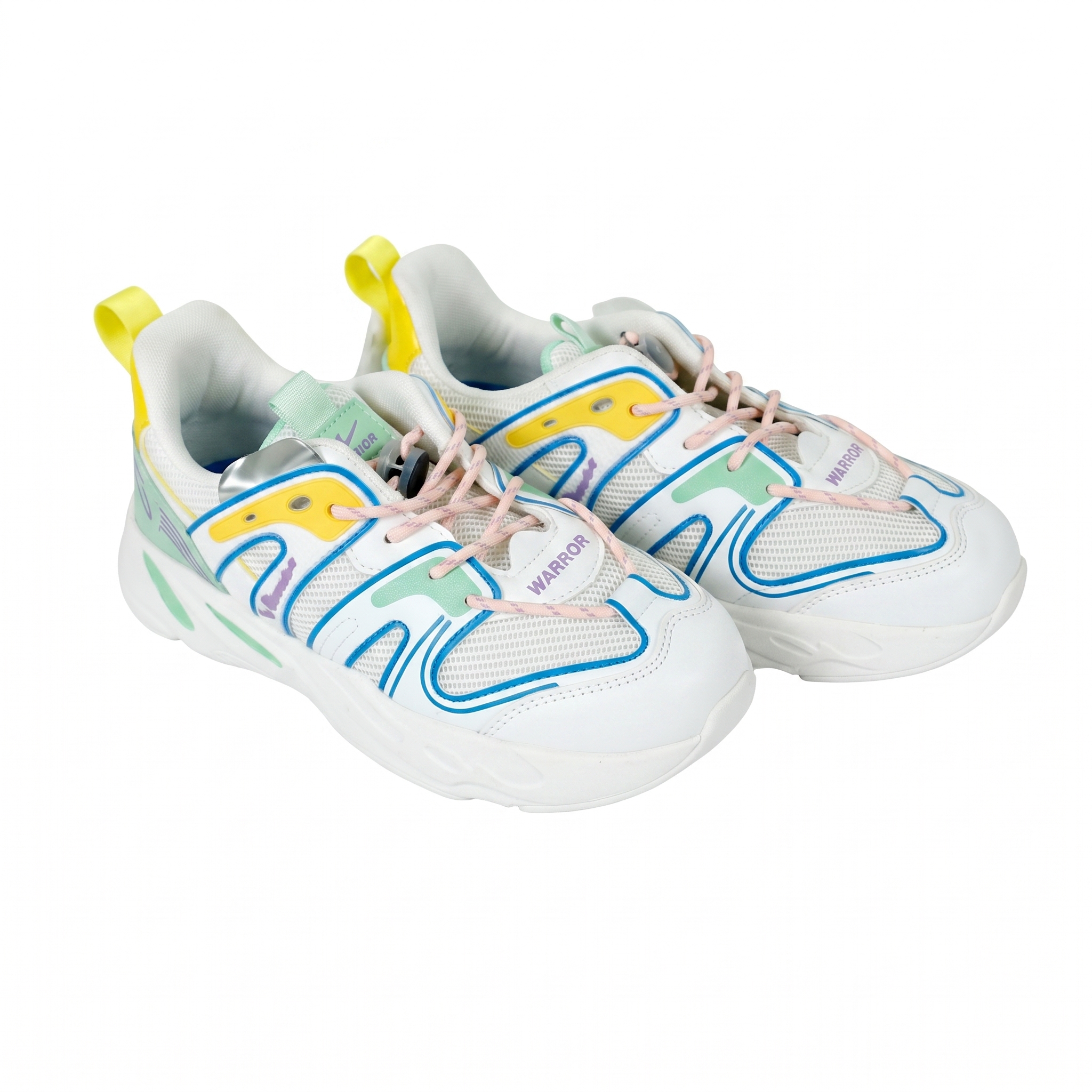 Girls Casual Fashion Sneakers-White-32