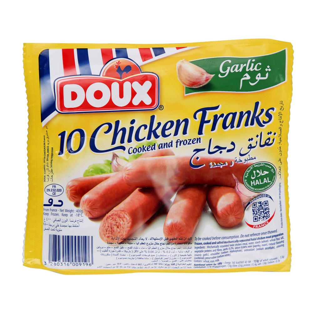 Doux Fz Chicken Franks Garlic
