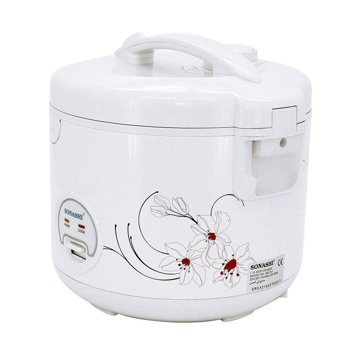 Sonashi Rice Cooker With Steamer 1.5L - SRC-515