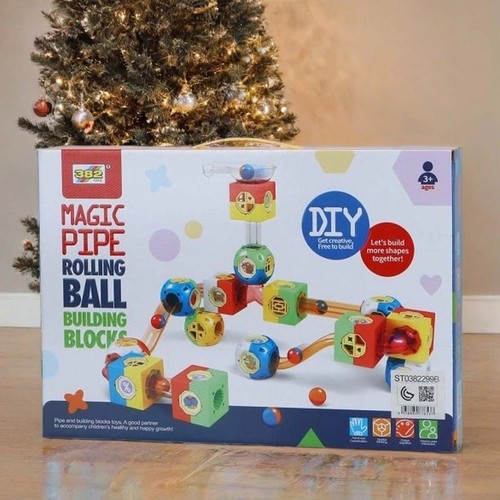 Magic Pipe Rolling Ball Building Blocks