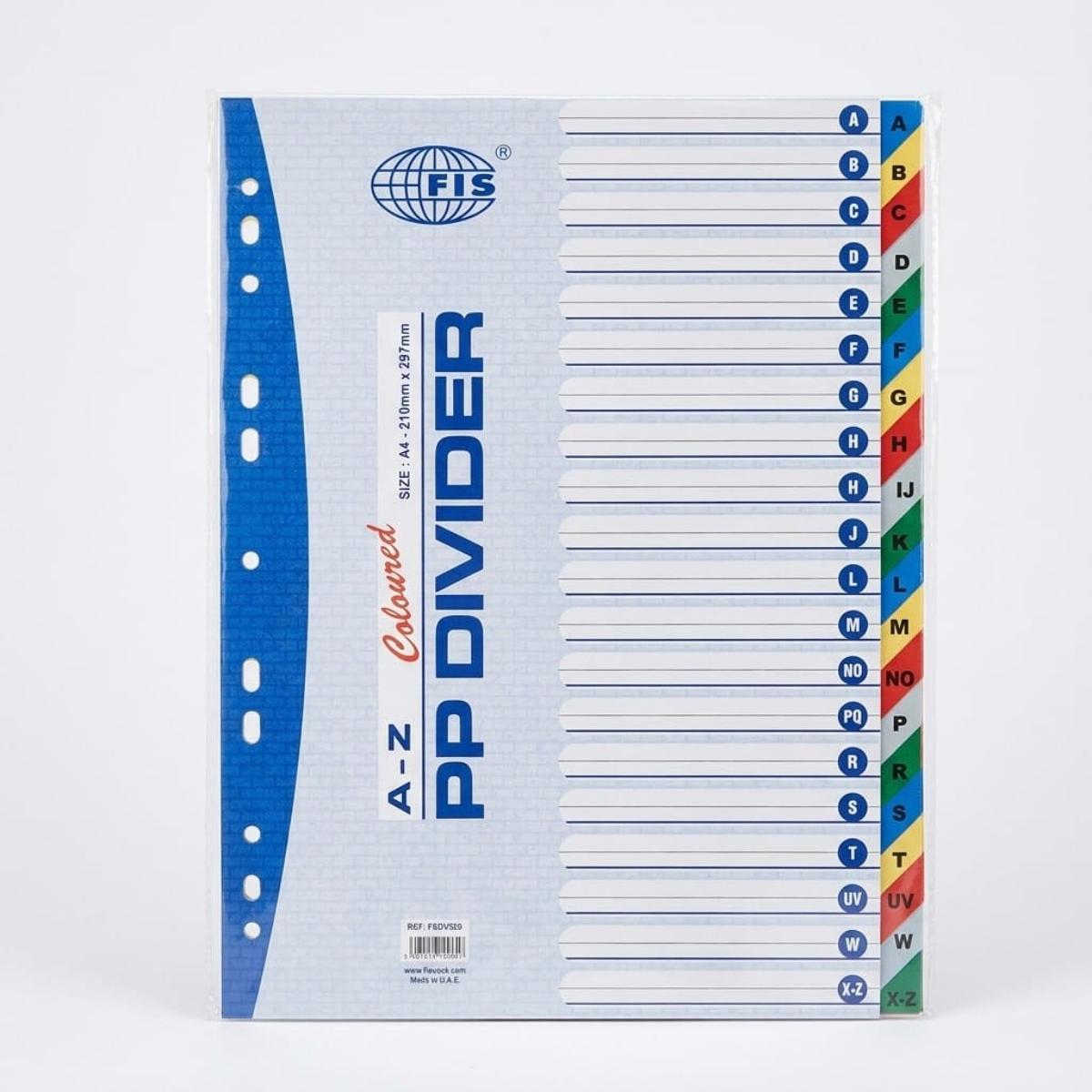 Pp A-Zcol Divider -A4