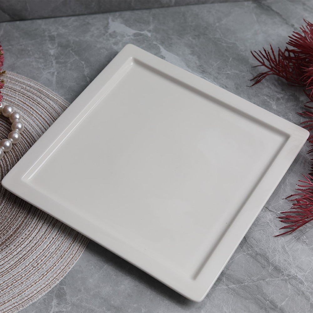 Square Rim Plate 27Cm
