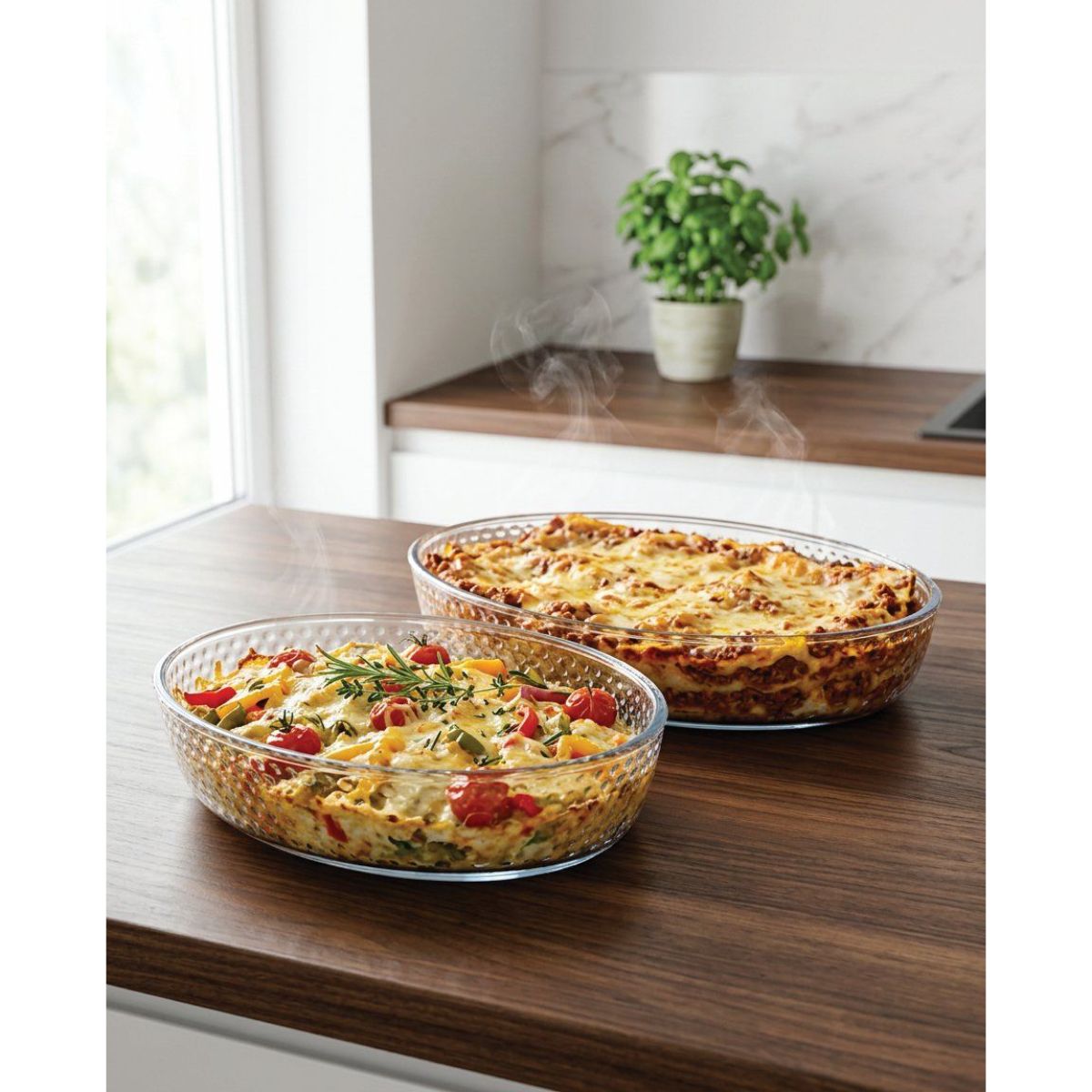 2Pcs Oval Baking Dish