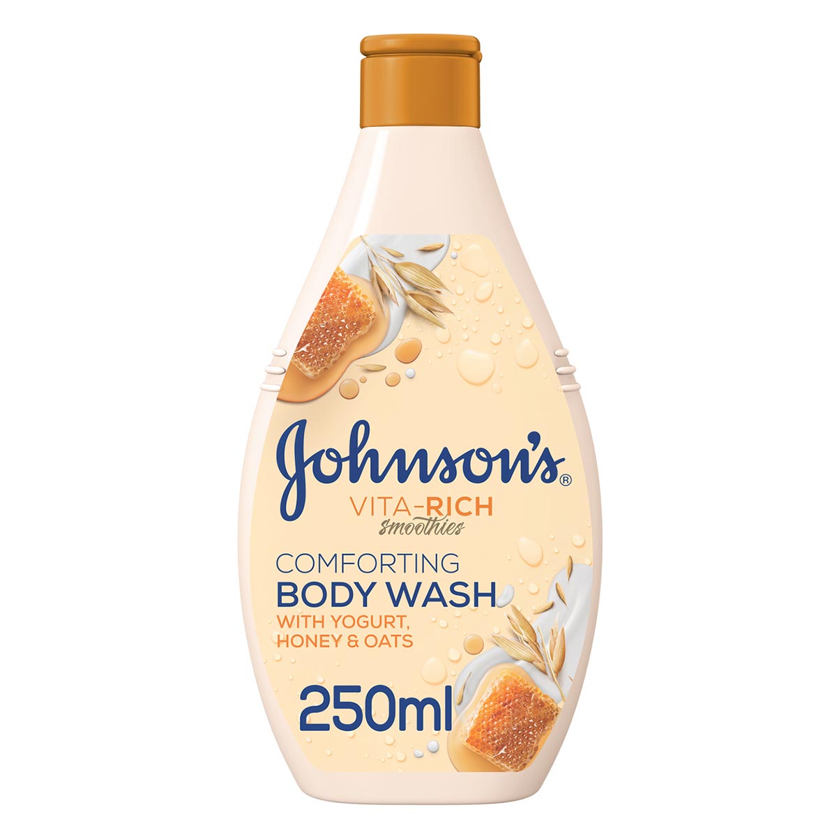 Johnson's Vita Rich Smoothies Honey Oat and Yogurt Body Wash 250ml
