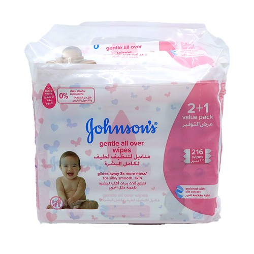 Johnson's Wipes 3X72's