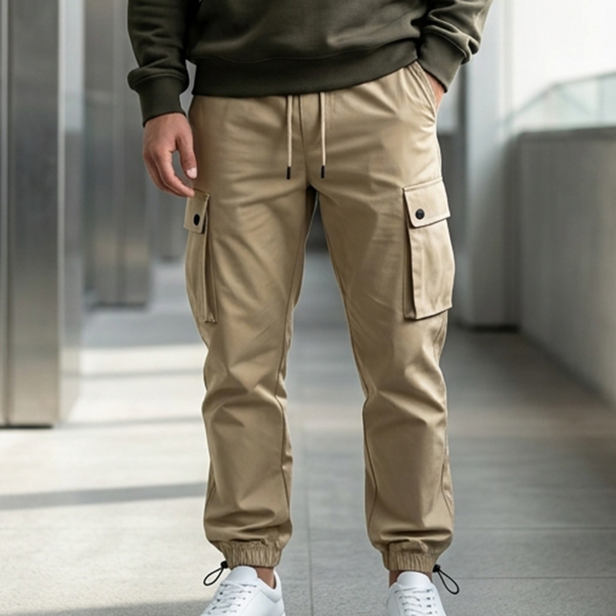 Men's Cargo Pants Prince-Khaki