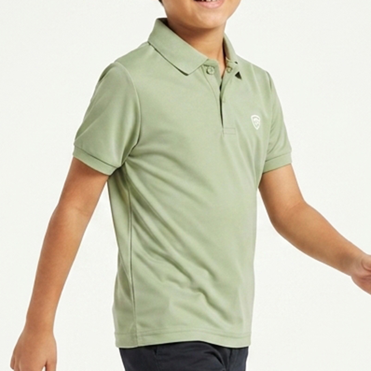 Mens T-Shirt Polo-Light Green