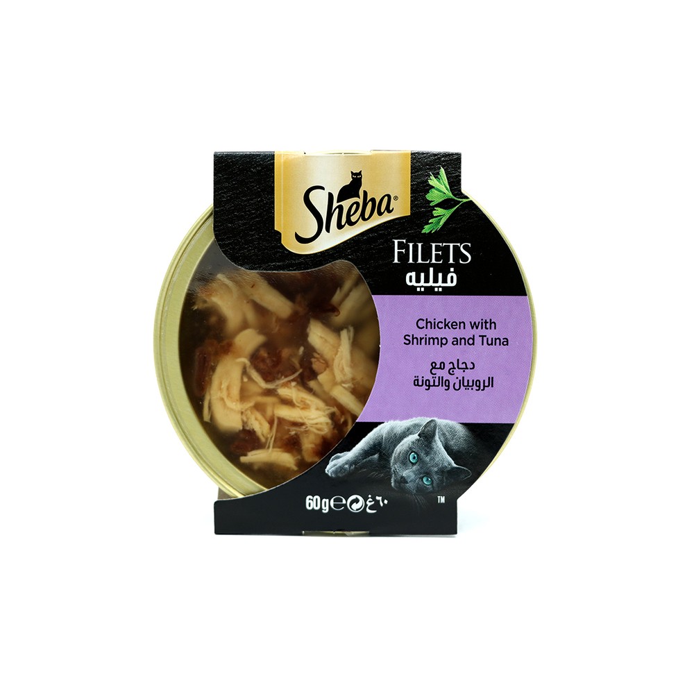 Sheba Flx Chkn Shrimp Tuna 60G