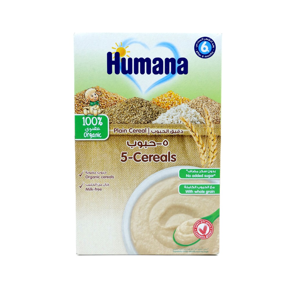Humana 5-Cereals Plain Organic