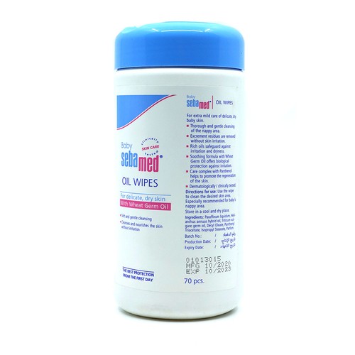 Sebamed Baby Oil Wipes 70S