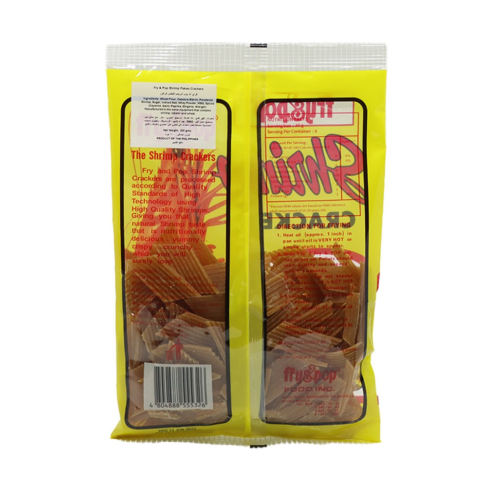 Fry & Pop Shrimp Crackers Nat