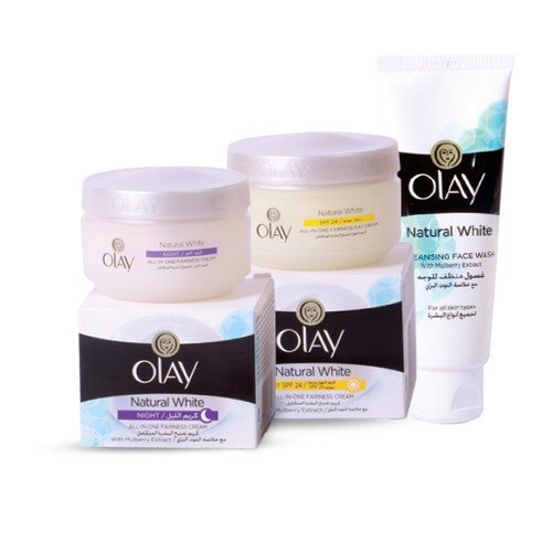 Olay Day Cream+ Night Cream 2X50Ml+Face Wash 100Ml